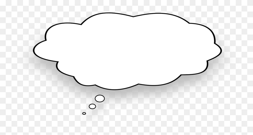 Heart,love,line Art - Transparent Background Thought Bubble Png Clipart