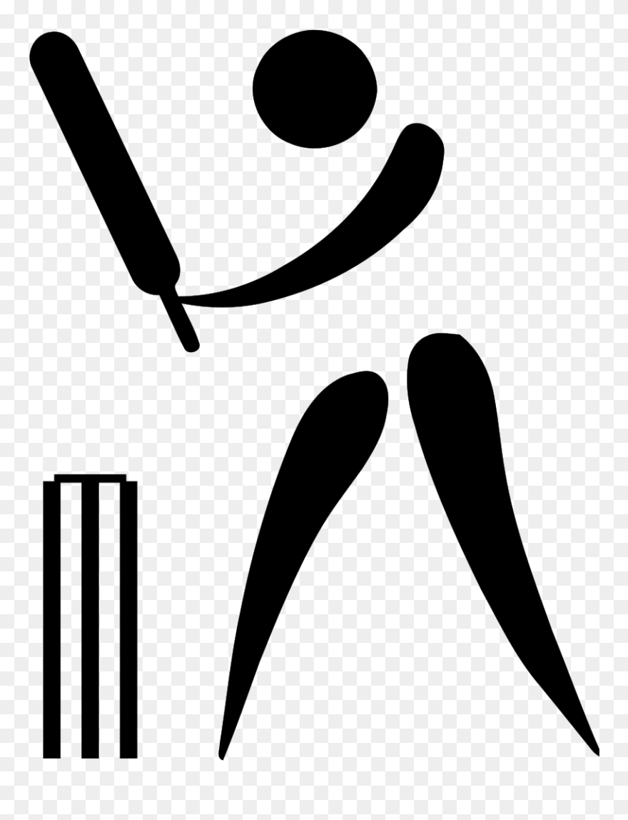 Line Art Cricket Logo Clipart
