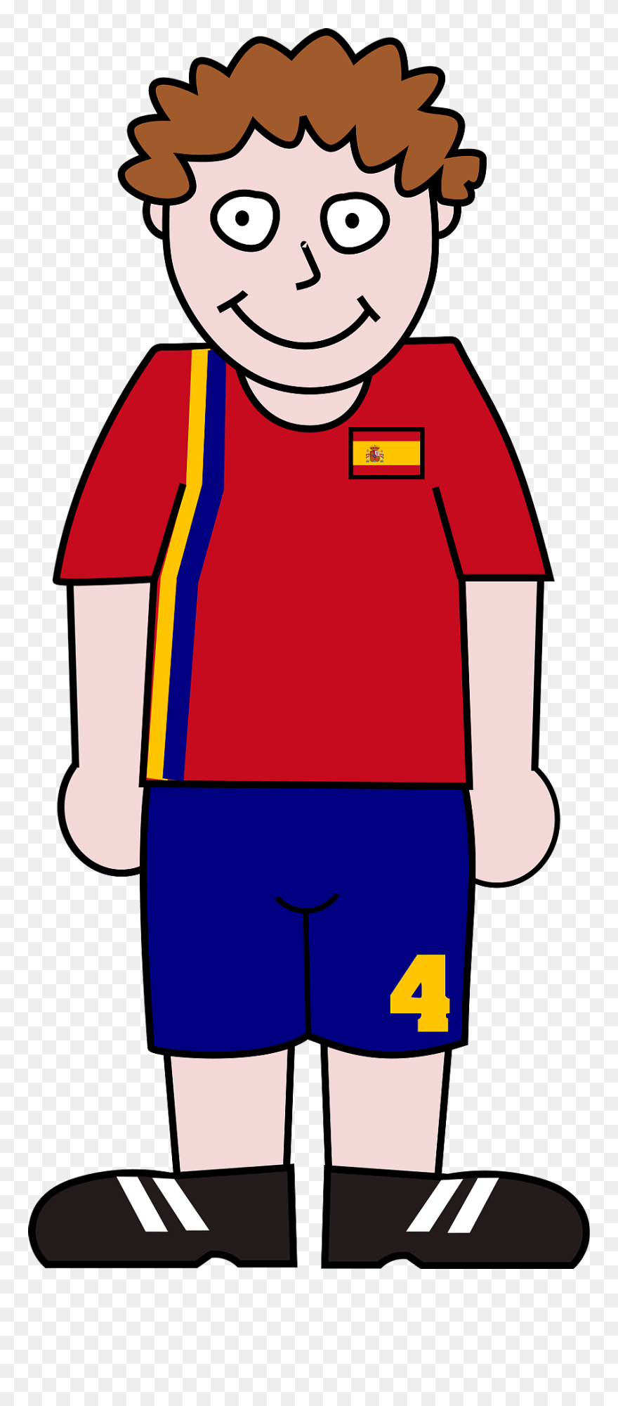 Standing Soccer Player Clipart - Png Download