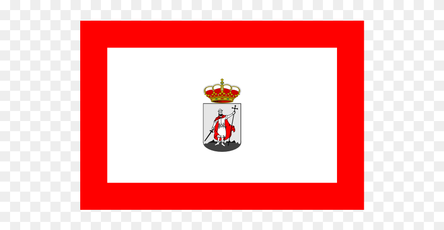 City Flag Of Gijon Vector Illustration - Emblem Clipart