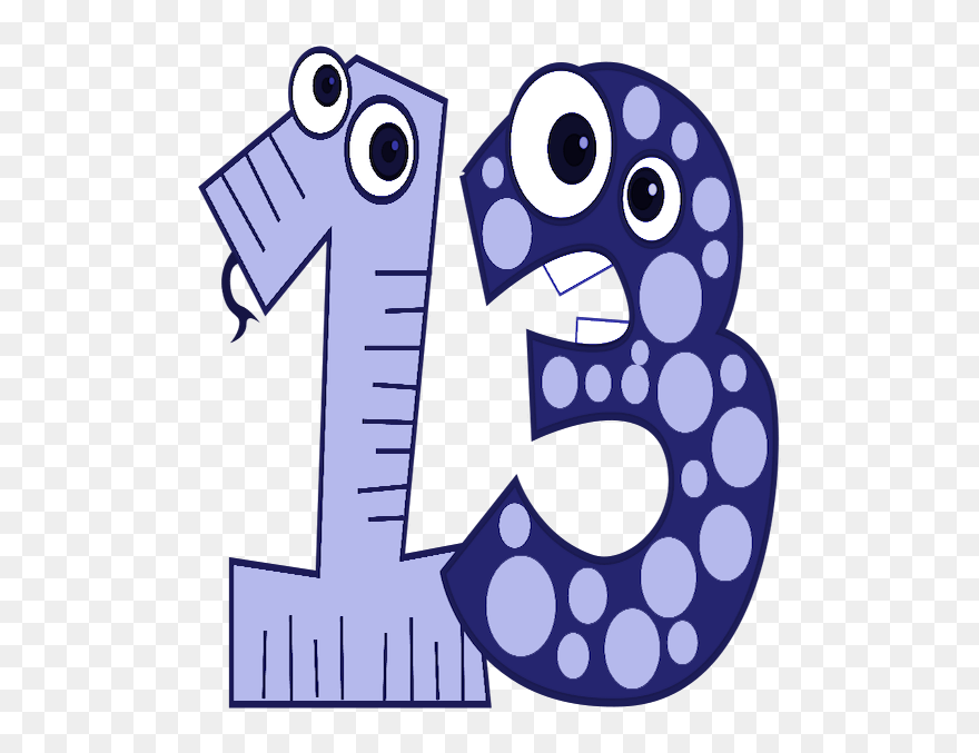 Spanish Idioms With Numbers Thirteen - Number Thirteen Clipart - Png Download