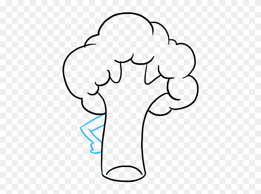 How To Draw Broccoli - Vagetable Pic Drawing Easy Clipart