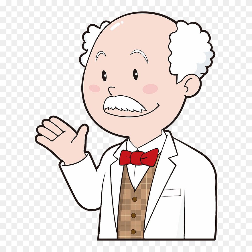 Doctorate Scientist Clipart - Cartoon - Png Download