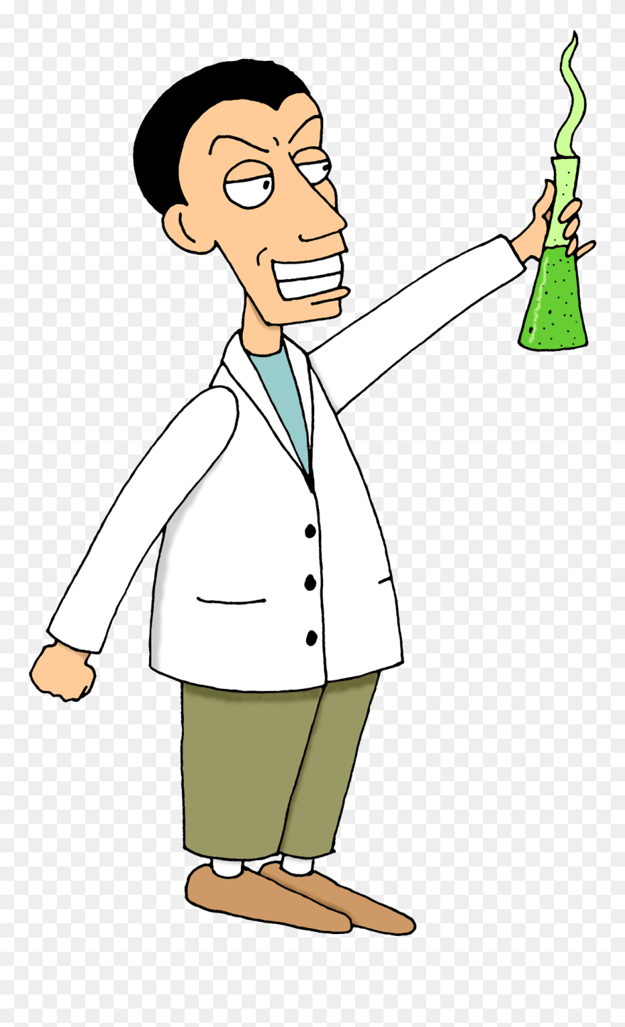 Mad Science Clipart Free Scientist Cartoon Gif Png - Scientist Cartoon Png Gif Transparent Png