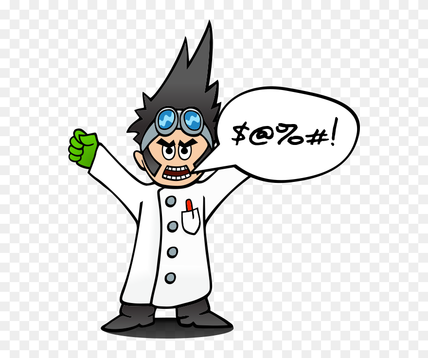 Mad Scientist - Advertising Clipart