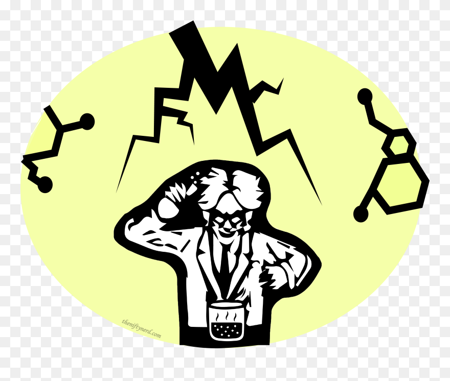 Mad-scientist - Illustration Clipart