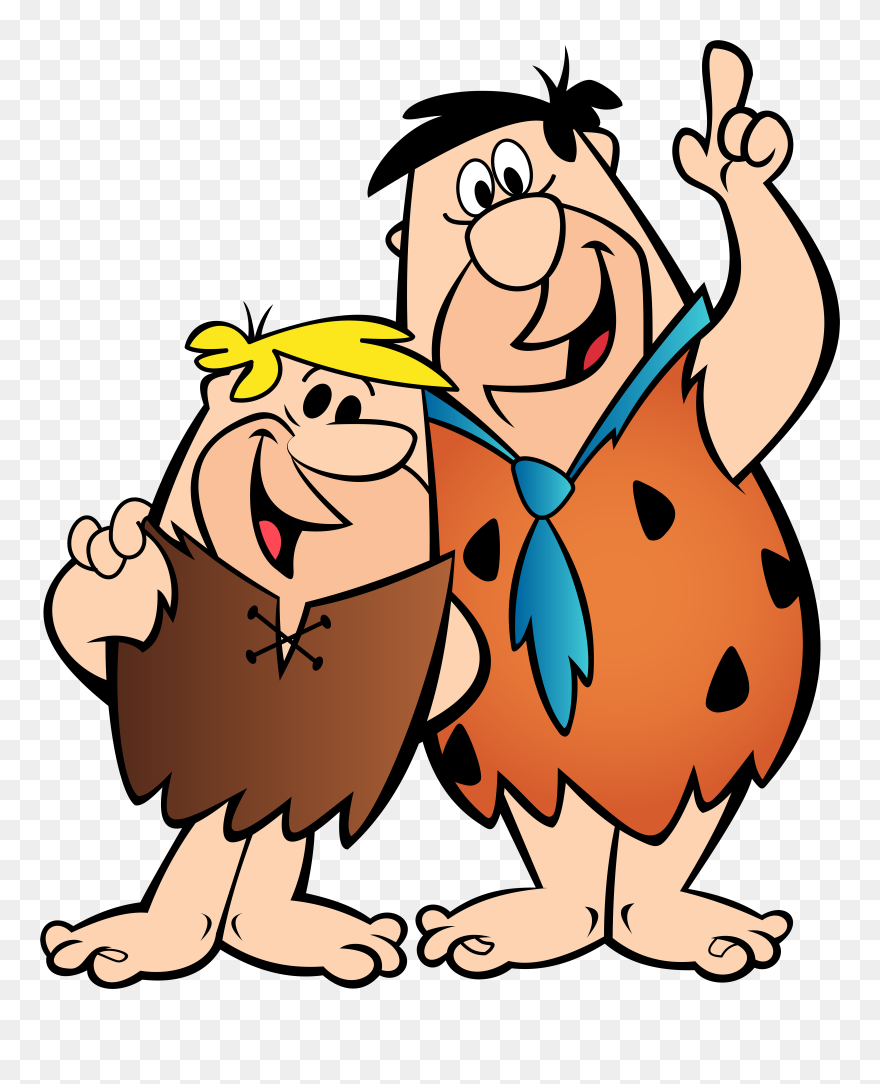 Fred Flintstone And Barney Rubble Png Clip Art Image​ - Barney E Fred Flintstones Transparent Png