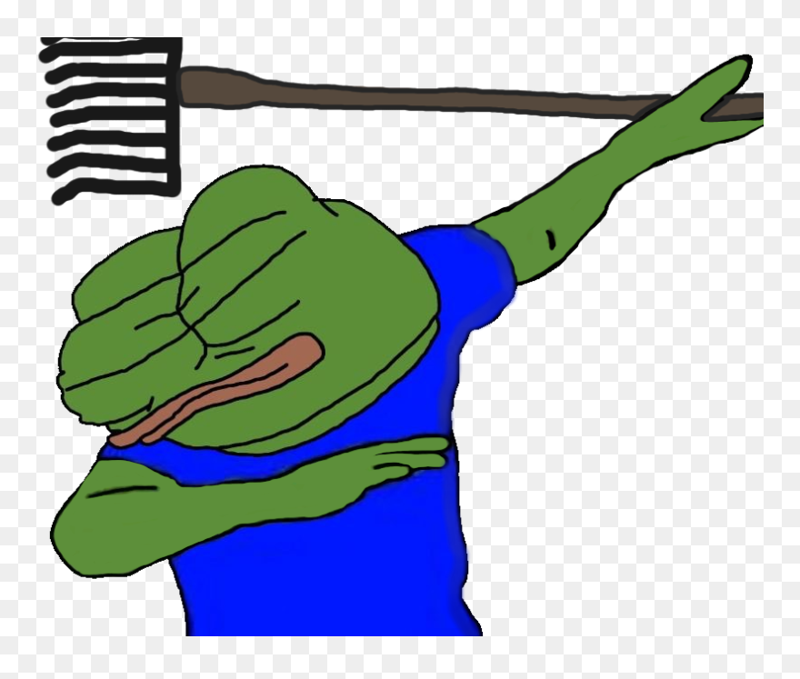 Transparent Dabbing Squidward Png - Pepe Dab Transparent Clipart