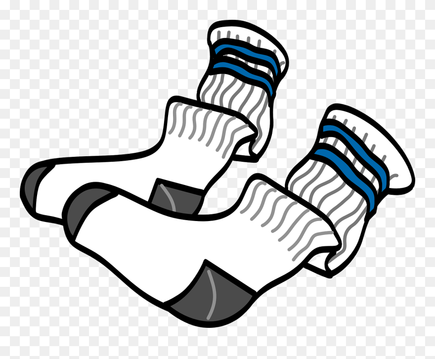 Athletic Crew Socks - Socks Free Clip Art - Png Download