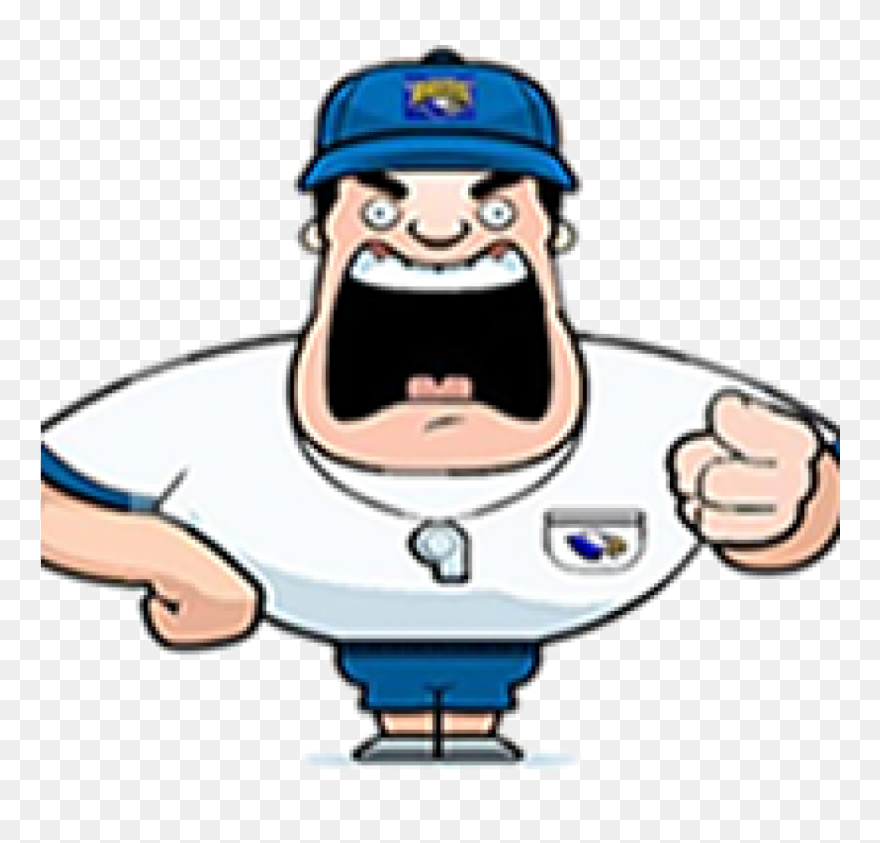 Transparent Sports Coach Clipart - Drill Sergeant Cartoon - Png Download