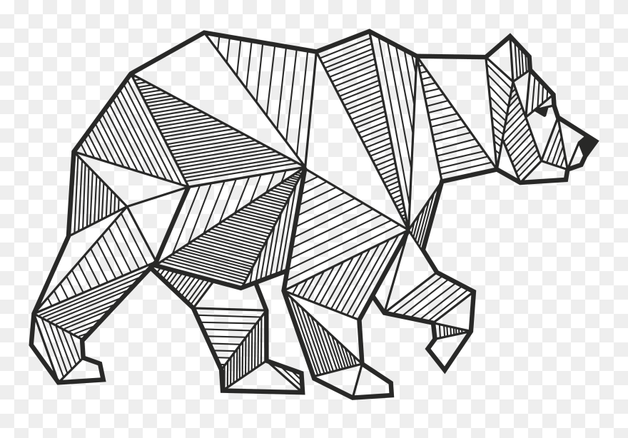 Collection Of Free Rhino Drawing Geometric Download - Line Art Geometric Animals Clipart