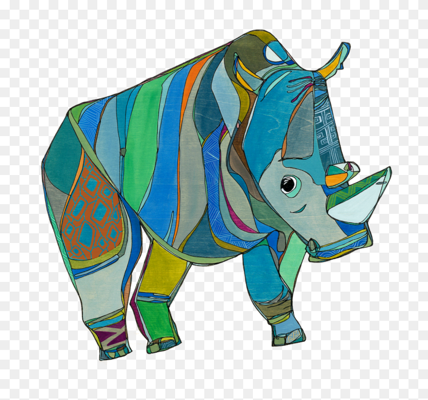 Black Rhinoceros Clipart