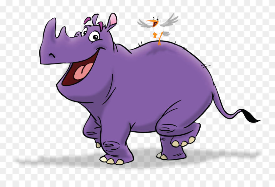 Big Word Club Rhino Clipart