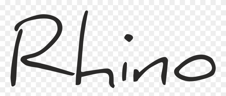 Rhino Serbia - Calligraphy Clipart
