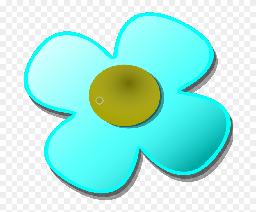 Light Blue Game Marble Flower Svg Clip Arts - Png Download