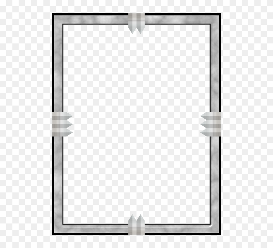 Picture Frame,square,angle - Metal Border Png Clipart