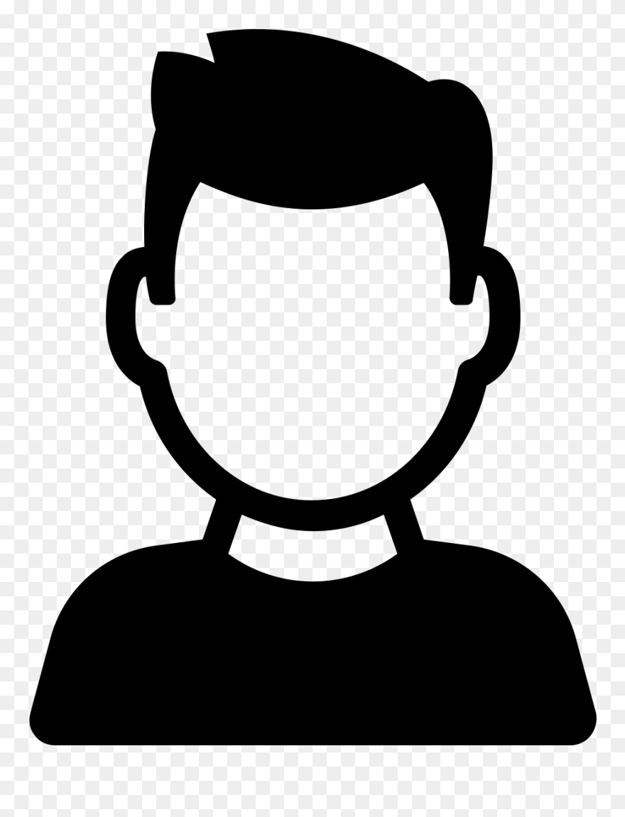 Person Icon With Mustache Clipart
