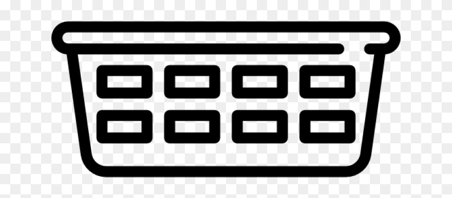 Empty Laundry Basket Icon Clipart