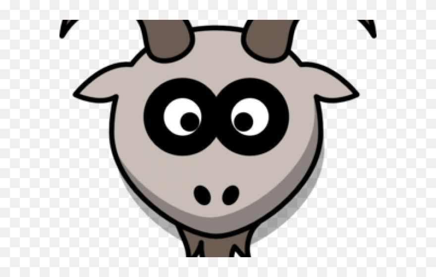 Goat Clipart Angora Goat - Cute Goat Head Clipart - Png Download