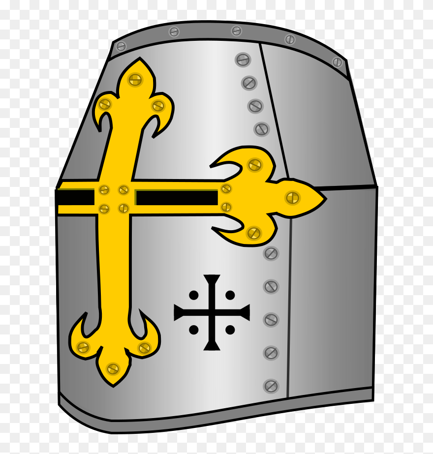 Grande Elmo Heaume Gold - Heaume Png Clipart
