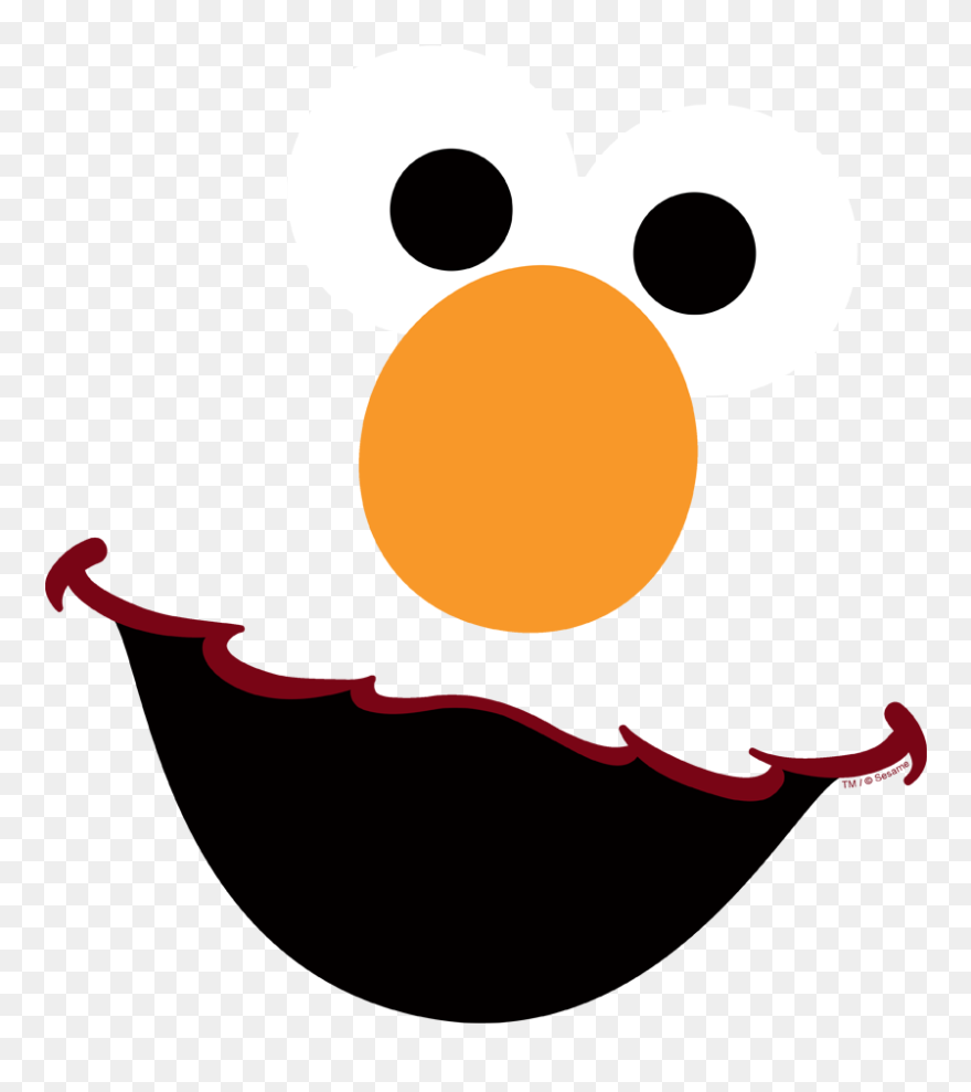 Elmo Face Transparent Background Clipart