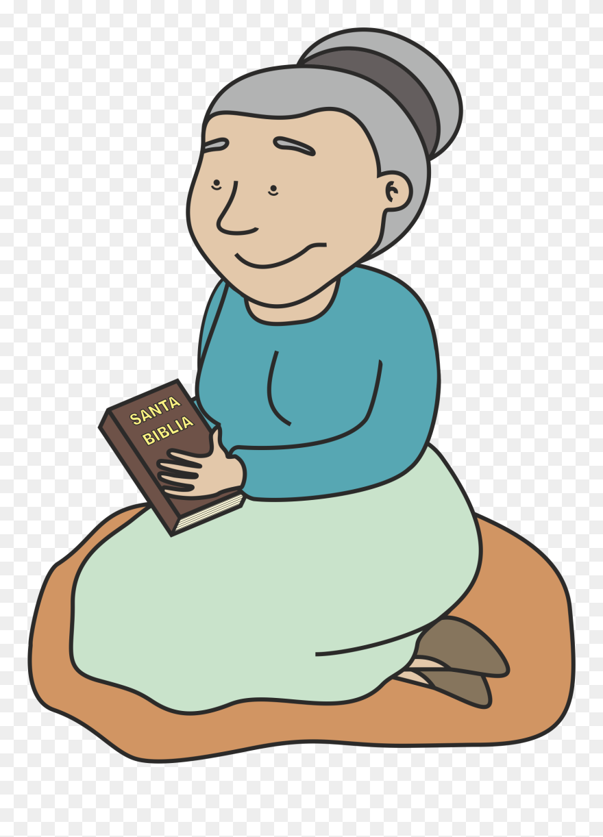 Download Abuela Orando Animado Clipart , Png Download Abuela Rezando