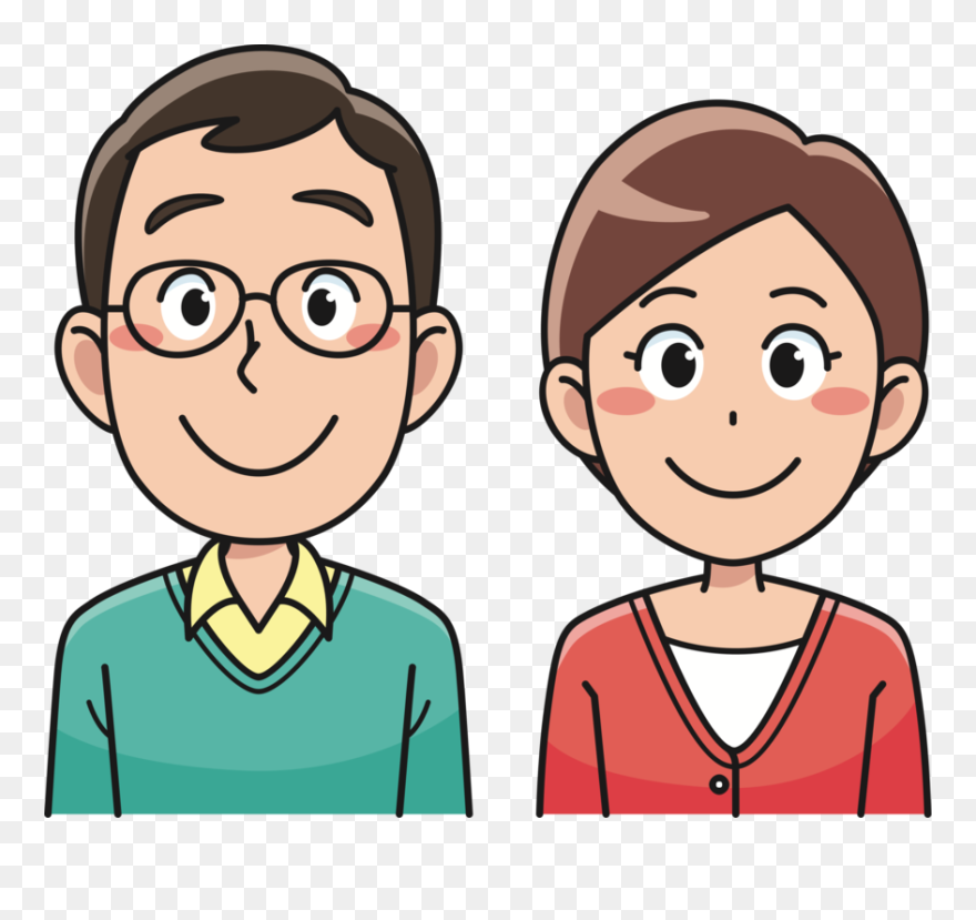 Jaw,animated Cartoon,facial Expression - Middle Age Couple Cartoon Clipart