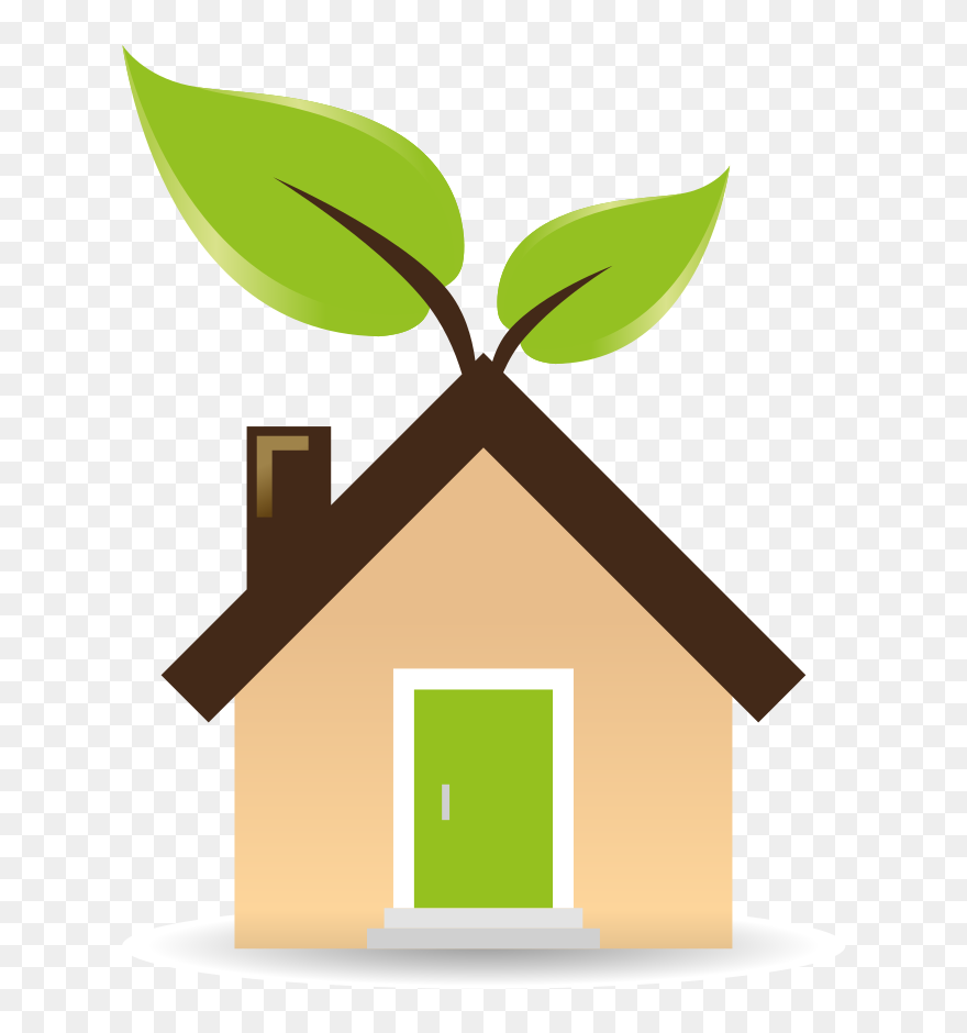 Transparent Recycling Clipart - Casa Ecologica Vector - Png Download