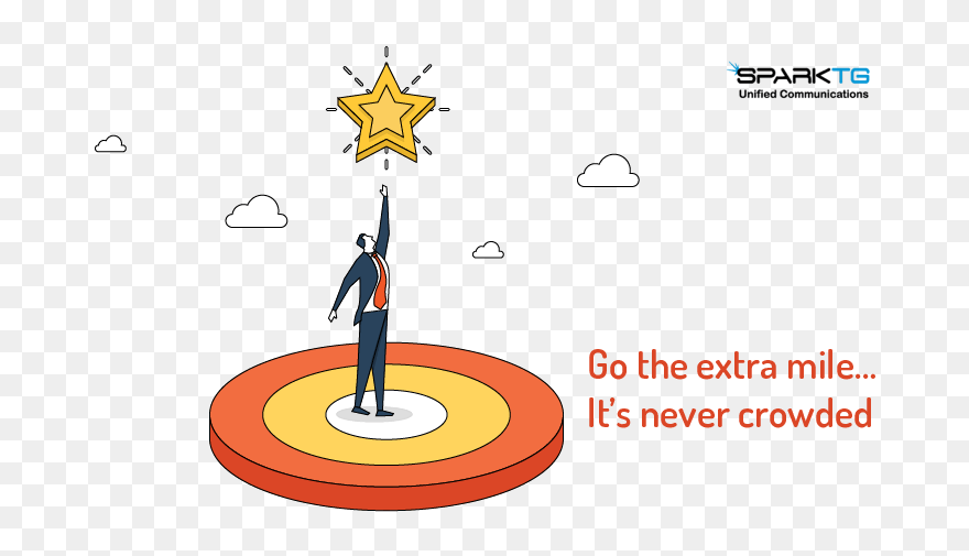 Go The Extra Mile It’s Never Crowded - Go The Extra Mile Clipart - Png Download