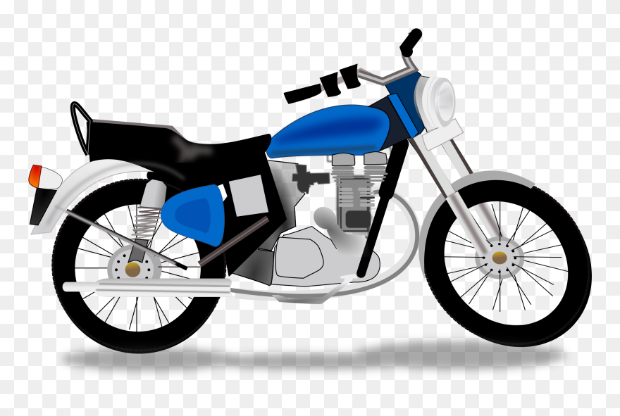 Royal Motorcycle Clipart - Motorcycle Clipart - Png Download