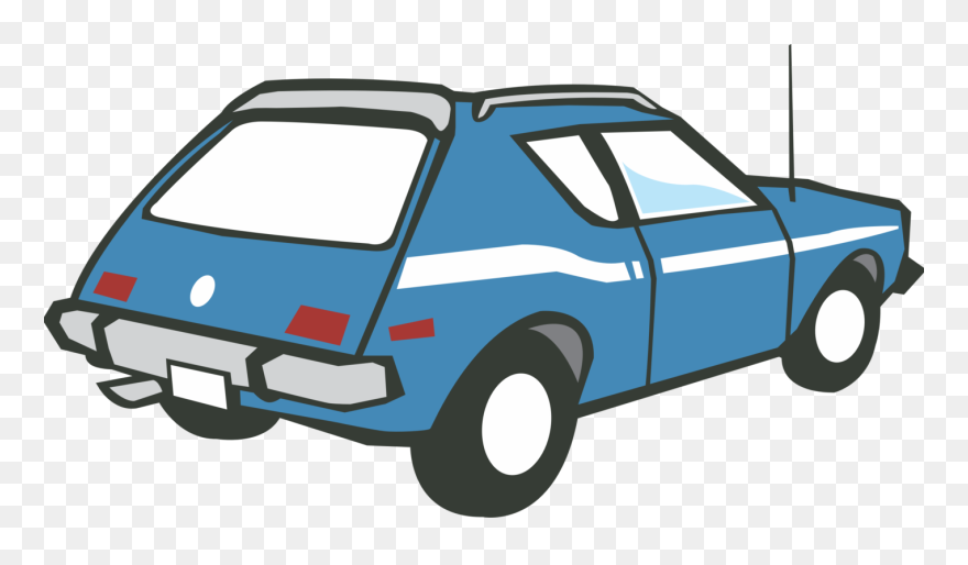 Blue,automotive Exterior,compact Car - Amc Gremlin Vector Clipart