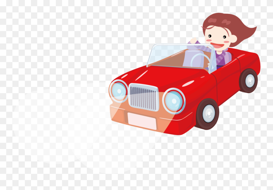 Cartoon Automotive Design Drawing - Cartoon Drawing Of Open Car Clipart