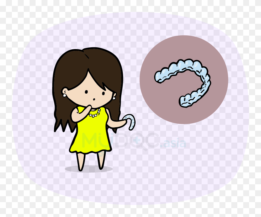 Vacuum Formed Retainer - Illustration Clipart