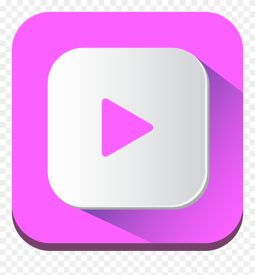 Play Button Clipart Youtube - Mor Youtube Simgesi - Png Download