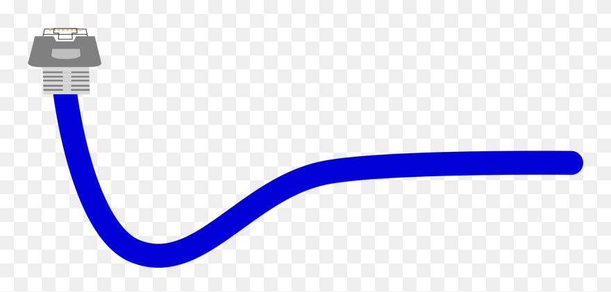 Blue,angle,area - Network Cable Clip Art - Png Download