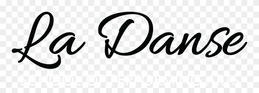 Ld Logo Text Only Black And White Knockout - Calligraphy Clipart