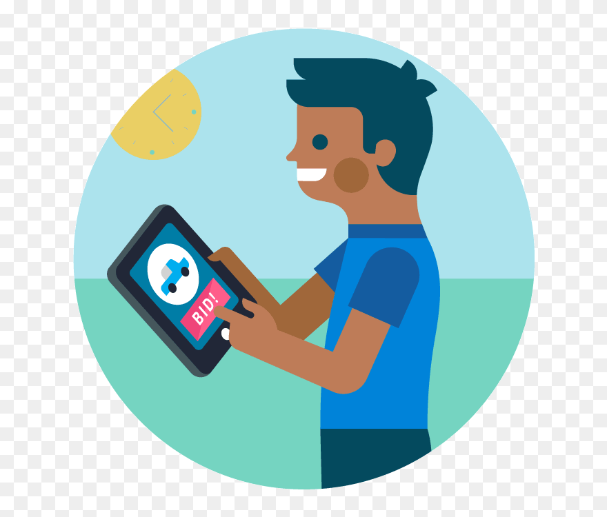 Online Auction Bid Clip Art - Png Download