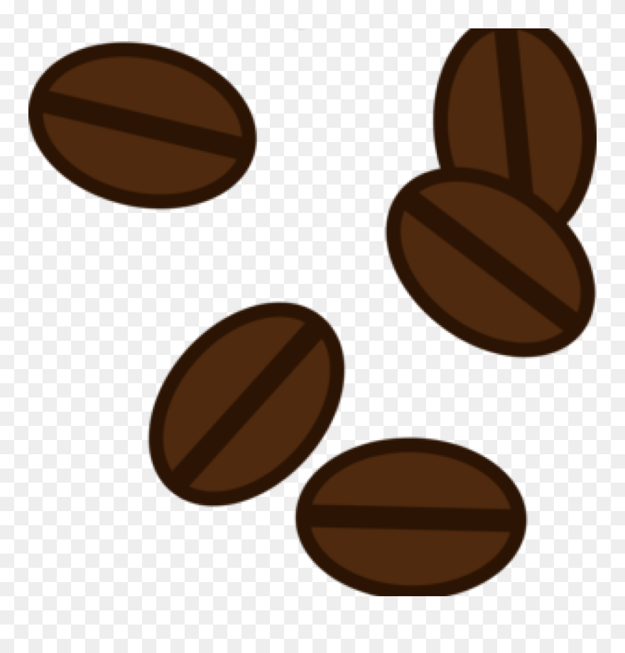 Coffee Beans Clip Art Scattered Coffee Beans Coffee - Chocolate - Png Download