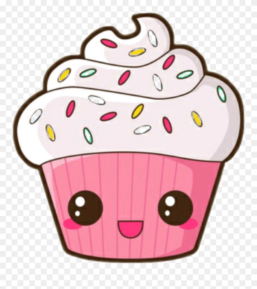 Follow Me❤️ @zrgilmore - Cute Cupcake Drawing Clipart
