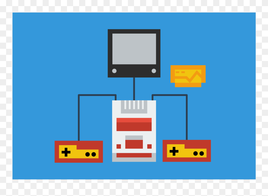 Input Gaming Svg Clip Arts - Family Computer Clip Art - Png Download