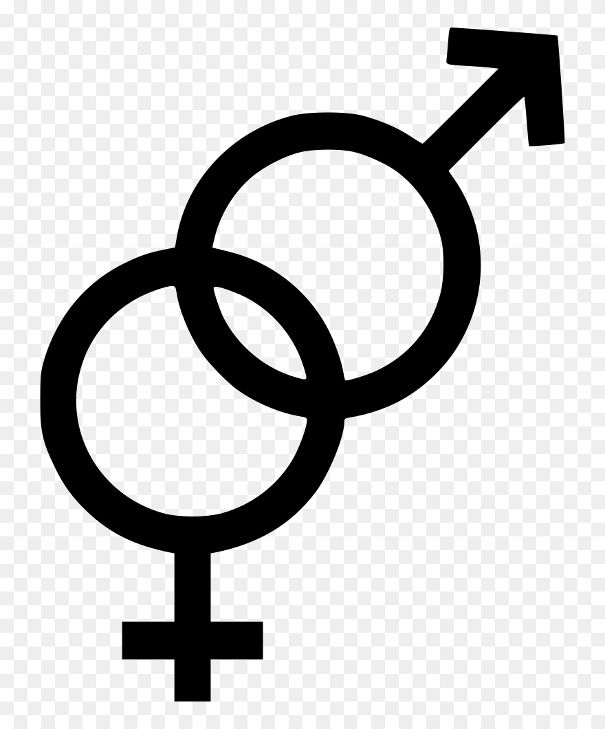 Heterosexuality Hetero Gender Sex Sexual - Masculine And Feminine Symbol Clipart