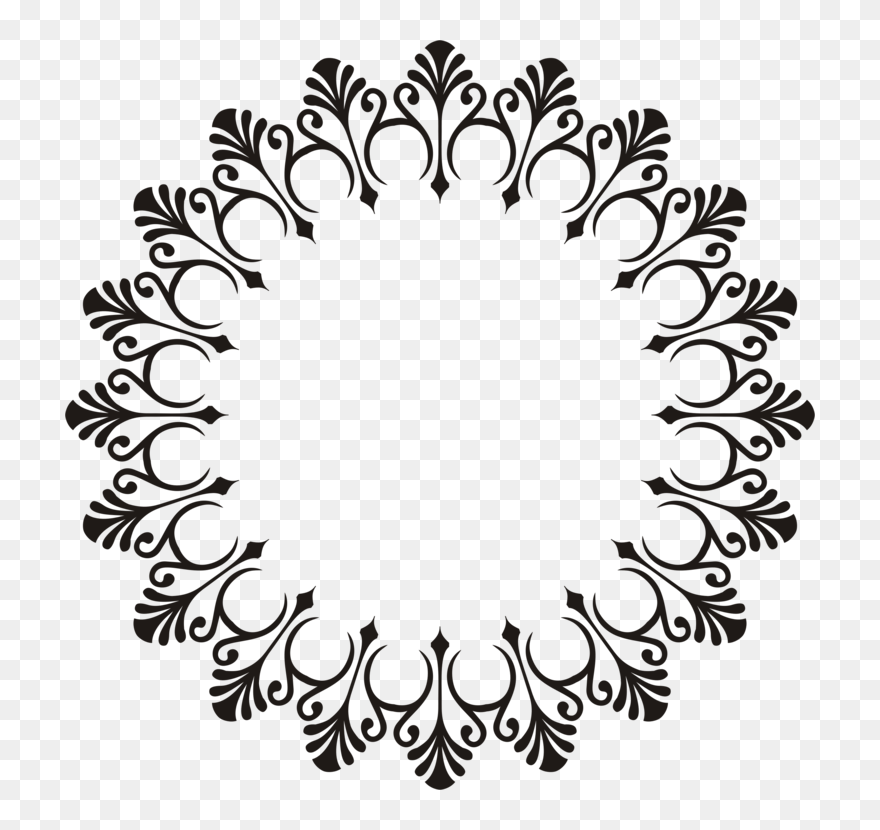 Ornament,circle,leaf Clipart