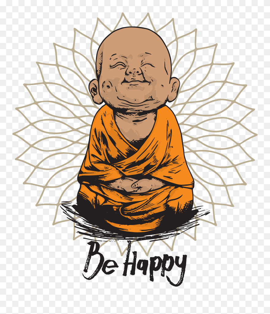 Happy Little Buddha Clipart