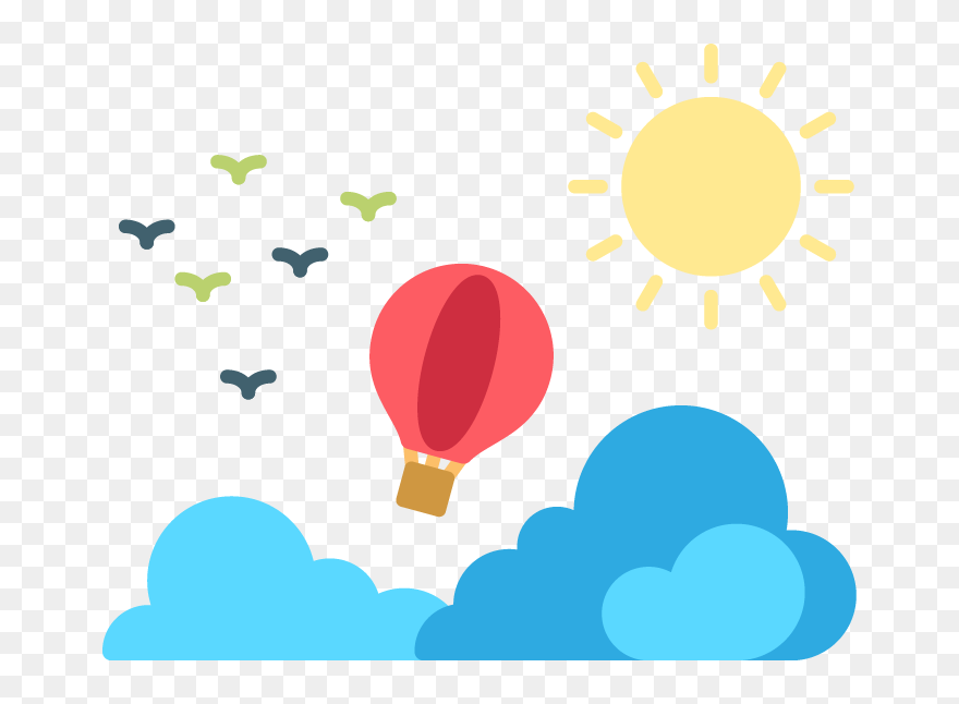Online - Hot Air Balloon Clipart