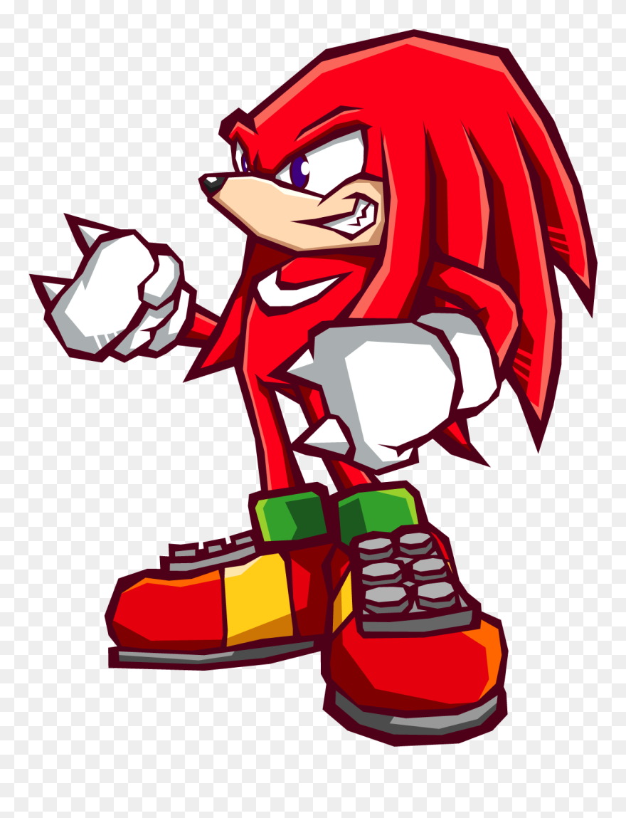 Knuckles The Echidna Sonic Battle Clipart