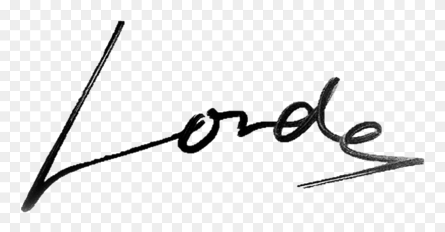 Lorde Signature Clipart