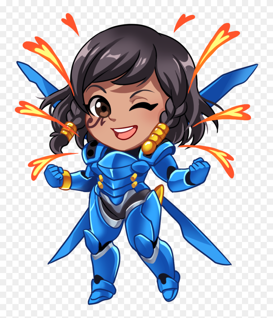 Pharah - Pharah Chibi Clipart