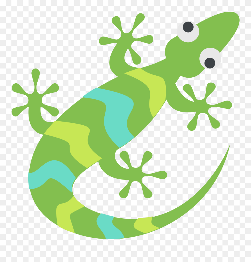 Gecko Clipart Svg Salamander Emoji - Lizard Emoji - Png Download