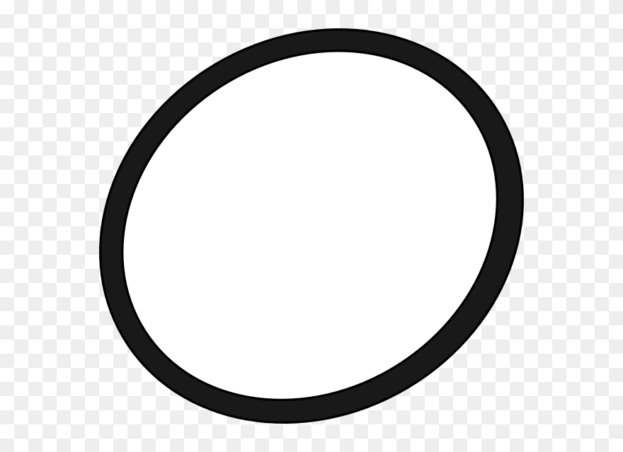 Oval Outline - Clipart Best - Black Circñe - Png Download
