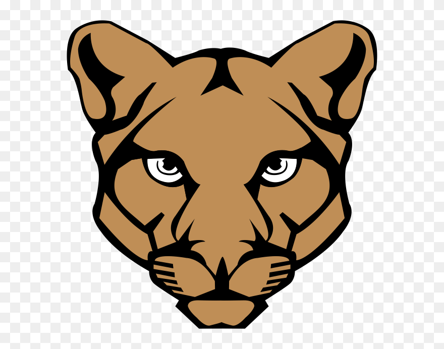 Mountain Lion Face Clipart - Png Download
